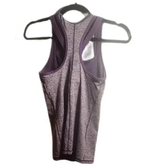 Lululemon Inspiration yoga athletic Heathered Black Grape Going Grape tank top 4 - Picture 3 of 4